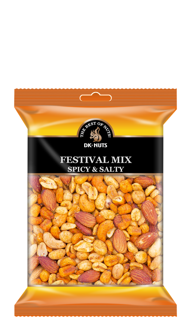 DK-NUTS - FESTIVAL MIX (SPICY & SALTY) 10 X 0,325 KG
