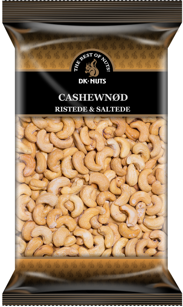 DK-NUTS - CASHEWNØD LUKSUS (RISTEDE & SALTEDE) 9 X 1 KG