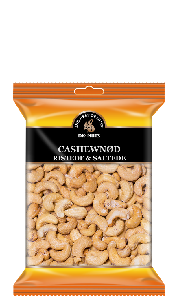 DK-NUTS - CASHEWNØD LUKSUS (RISTEDE & SALTEDE) 12 X 0,25 KG