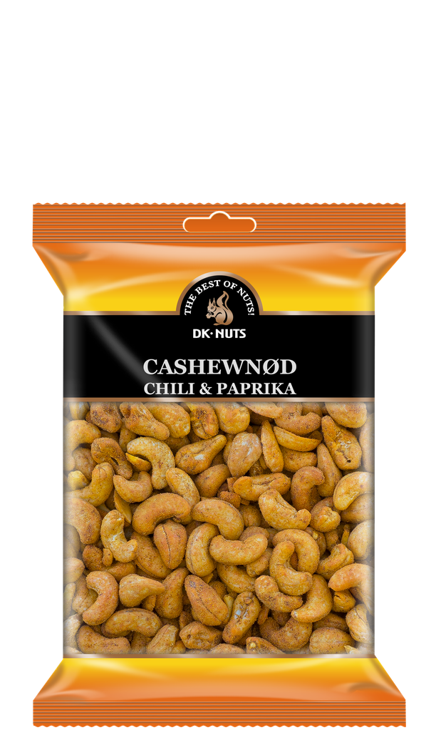 DK-NUTS - CASHEWNØD (CHILI & PAPRIKA) 12 X 0,25 KG