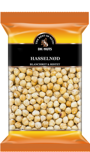 DK-NUTS - HASSELNØD (BLANCHERET & RISTET) 12 X 0,7 KG