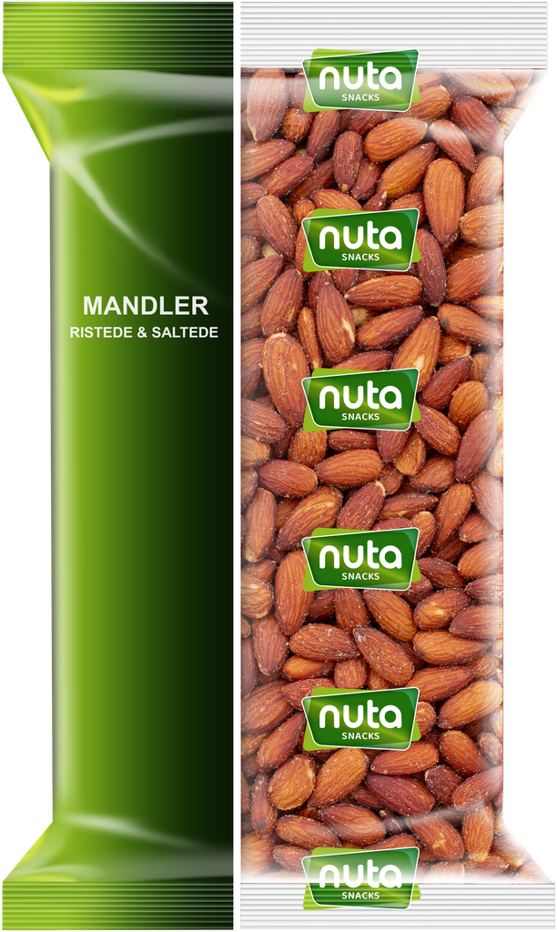 NUTA - MANDLER  (RISTEDE & SALTEDE)  12 X 1 KG