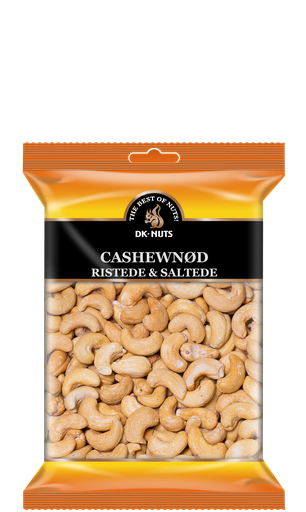 [112D] DK-NUTS - CASHEWNØD LUKSUS (RISTEDE & SALTEDE) 12 X 0,25 KG