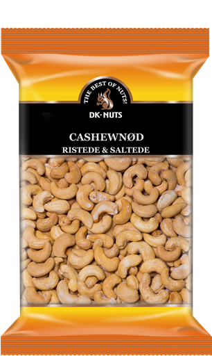 [112DX] DK-NUTS - CASHEWNØD LUKSUS (RISTEDE & SALTEDE) 15 X 0,7 KG