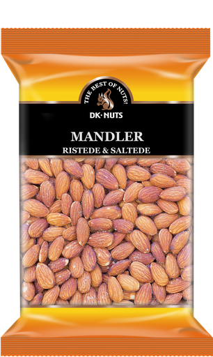 [142DX] DK-NUTS - MANDLER LUKSUS (RISTEDE & SALTEDE) 15 X 0,7 KG