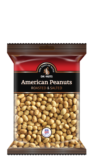 [166DQ] DK-NUTS - AMERICAN PEANUTS (ROASTED & SALTED)  12 X 0,2 KG